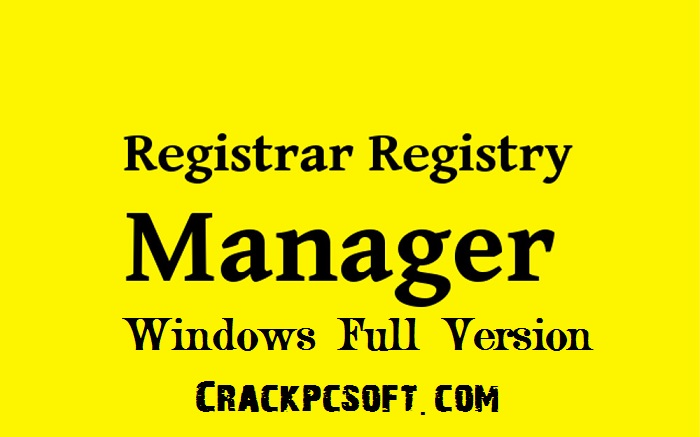 Registrar Registry Manager Free Download